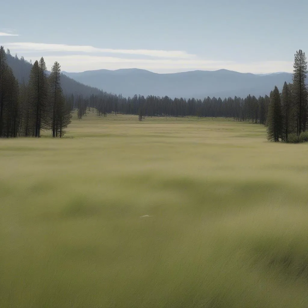 Tall Grass Field near Lake Tahoe