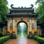 Ancient gate of Lam Kinh Citadel in Thanh Hoa