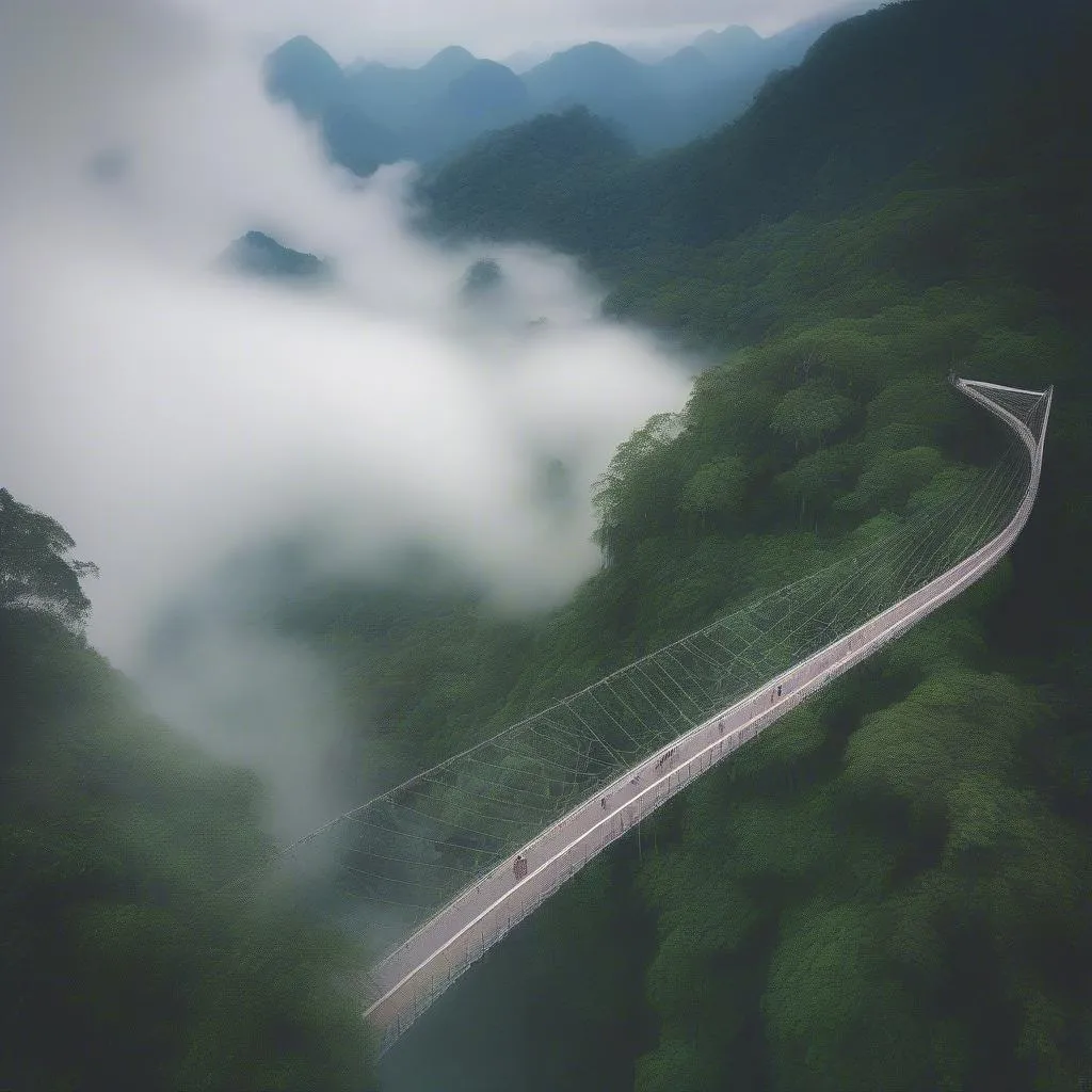 Langkawi Sky Bridge amidst the Rainforest