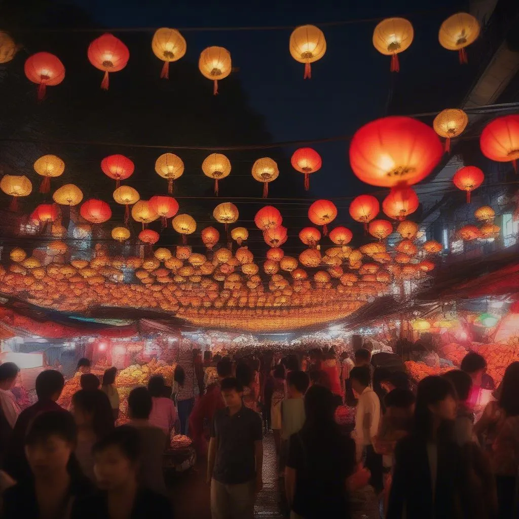 Hanoi Night Market Lanterns