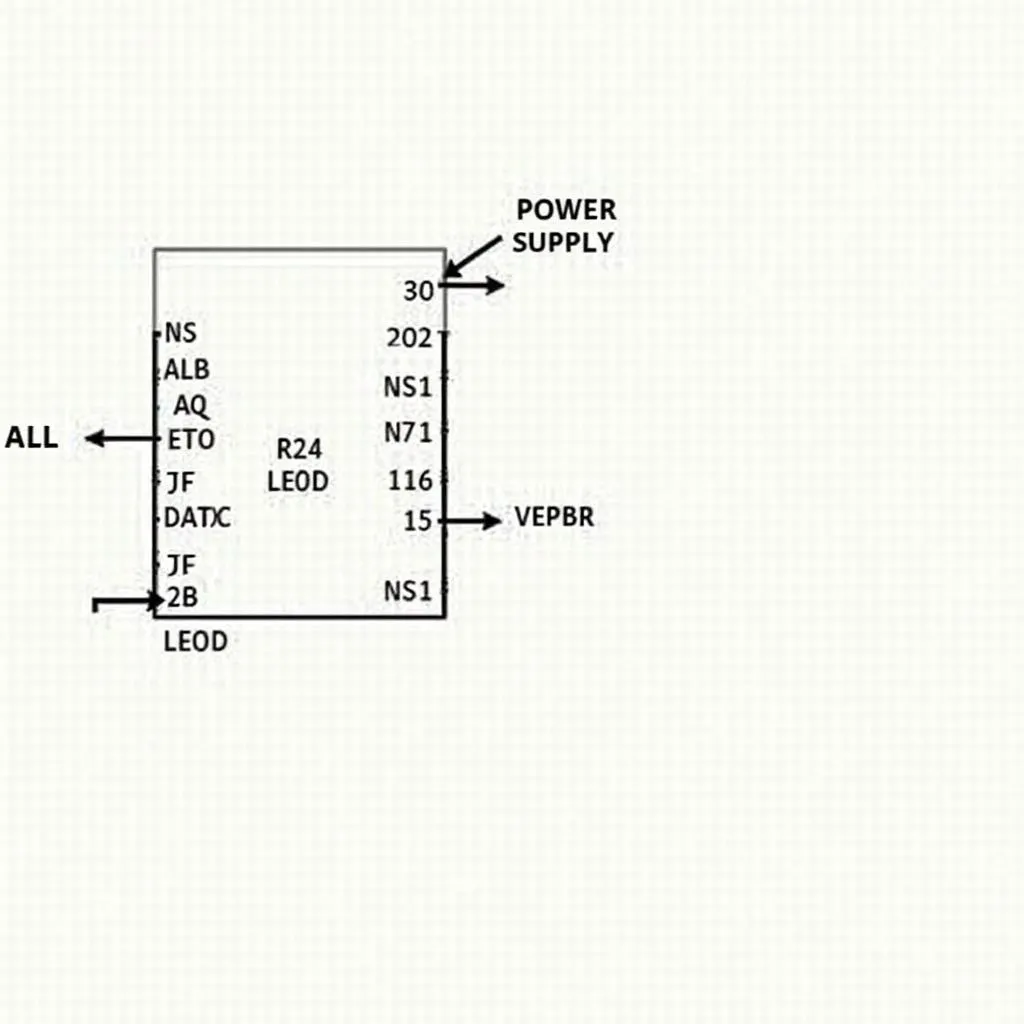 LED scrolling text display circuit diagram