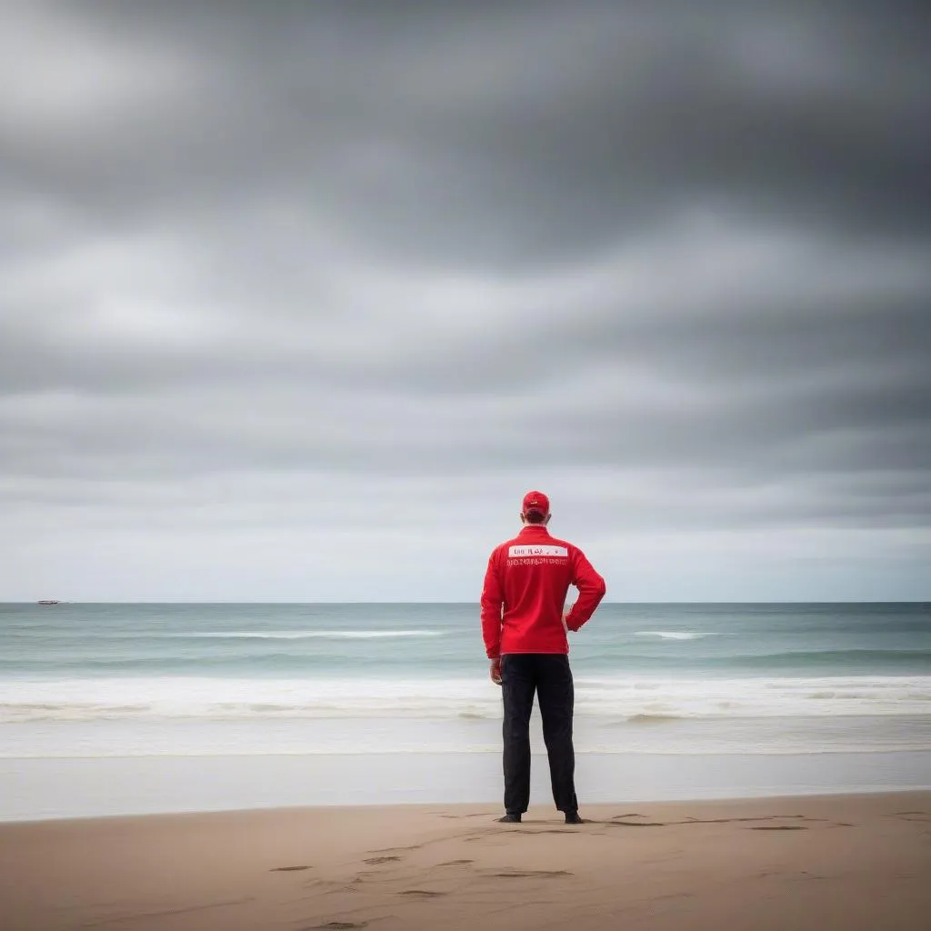 Lifeguard on Australian Beach