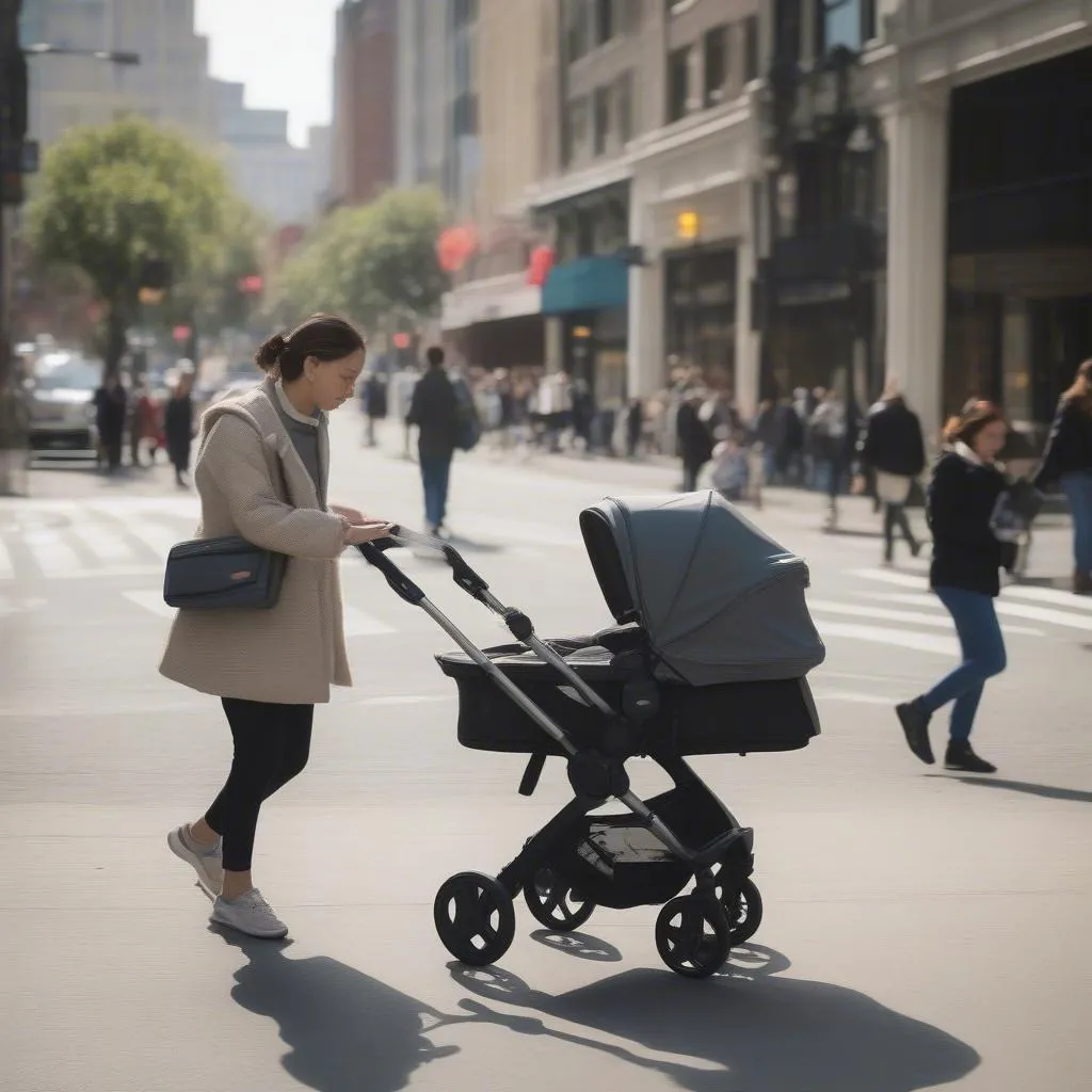 Lightweight stroller for easy city travel