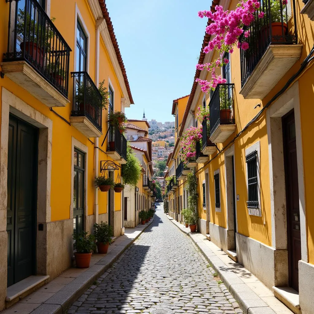 Lisbon's Alfama district in spring