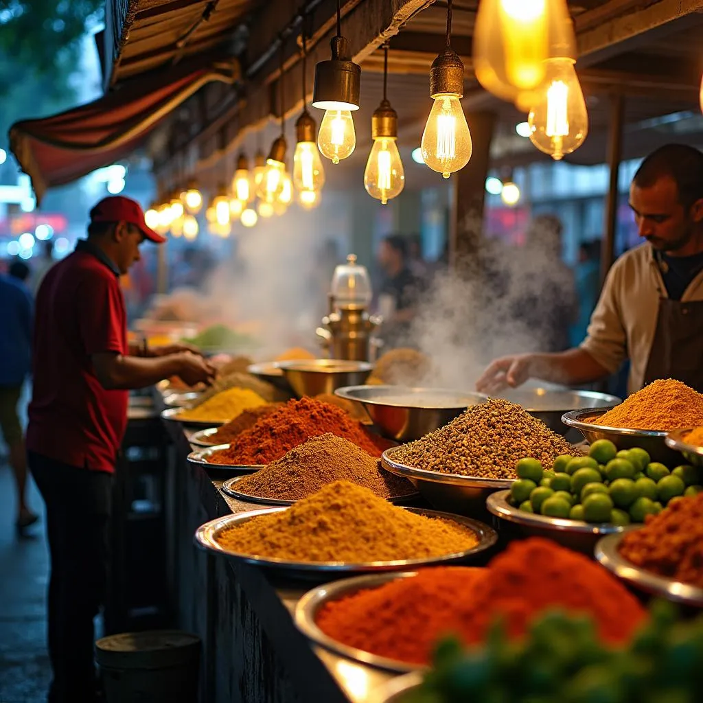 Food stalls in Little India