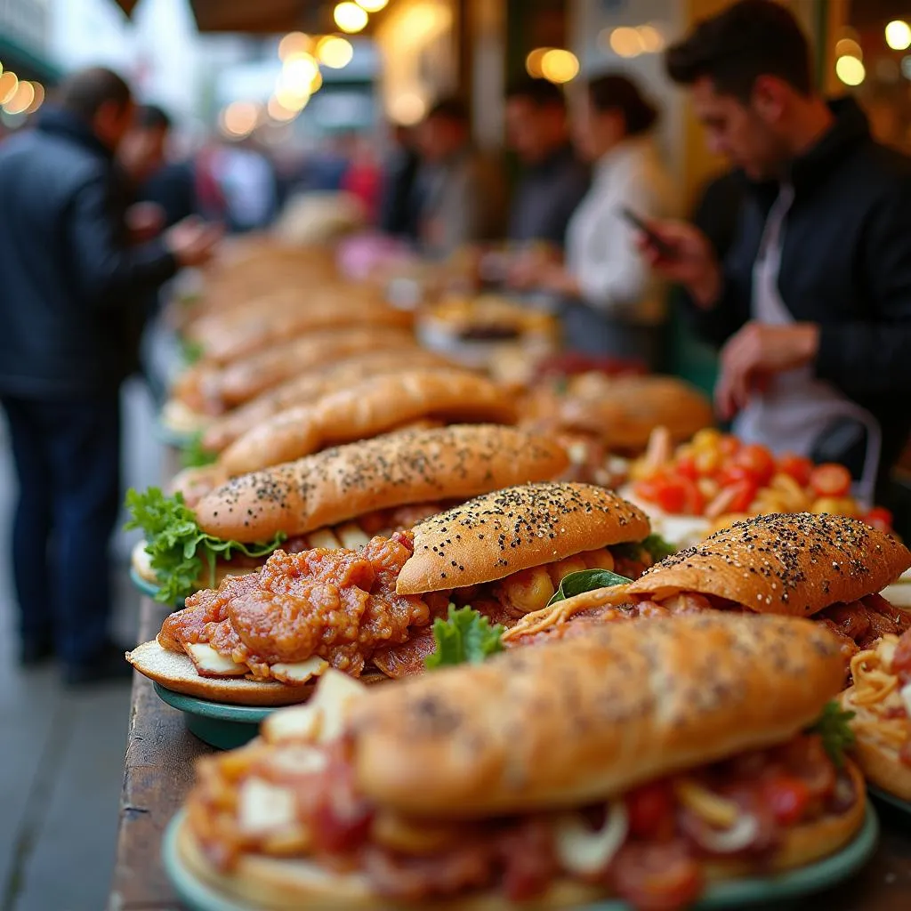 Street food at Borough Market