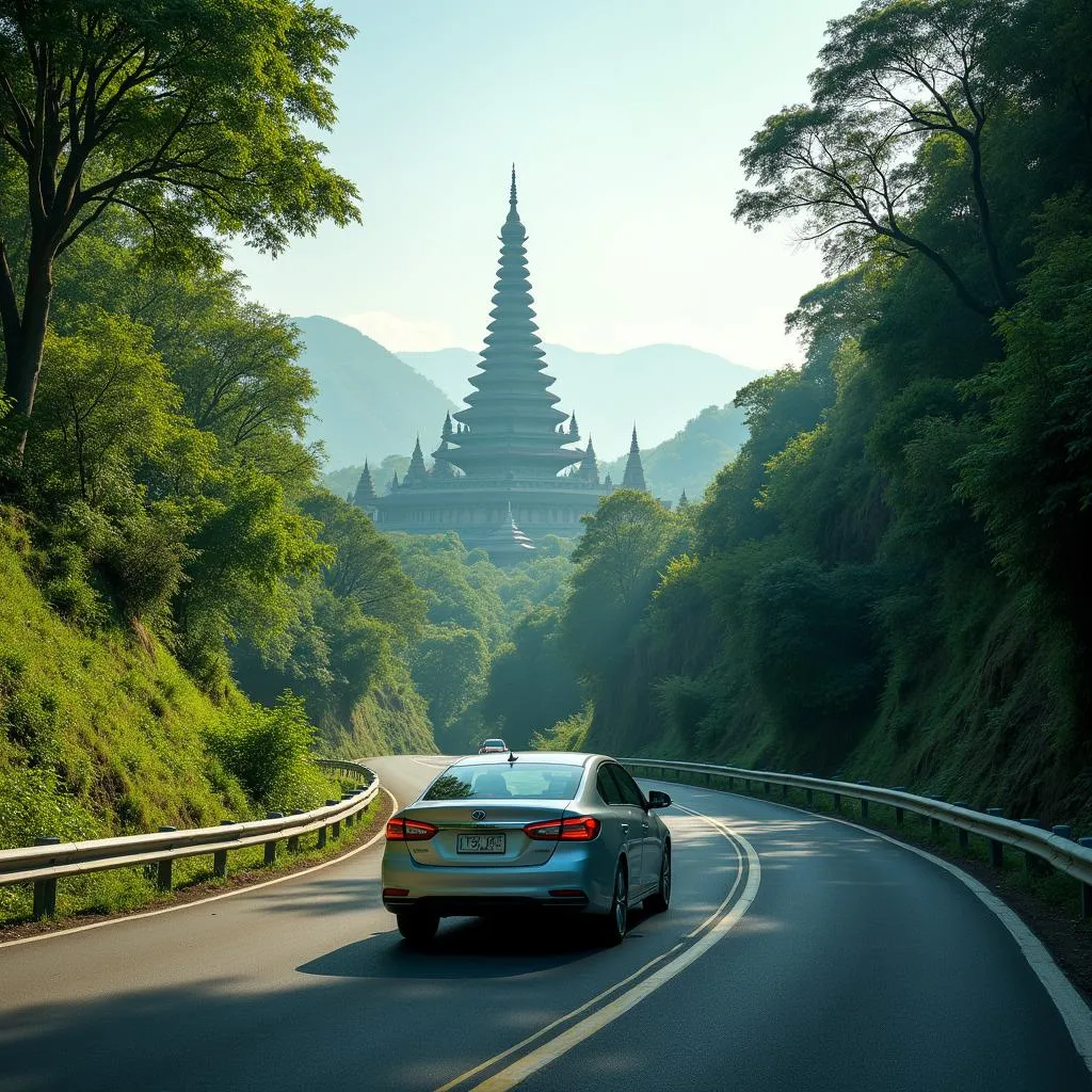 Scenic drive to the Perfume Pagoda