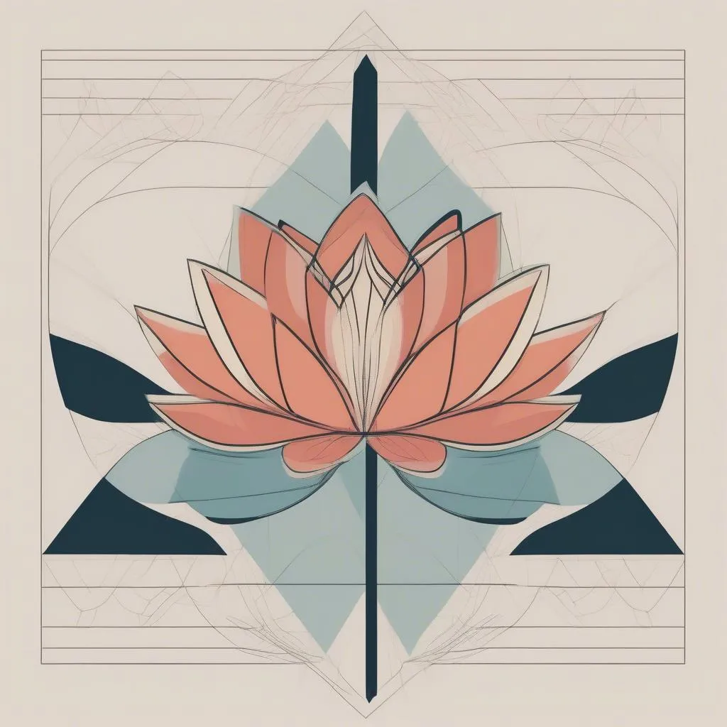 Stylized Lotus Flower