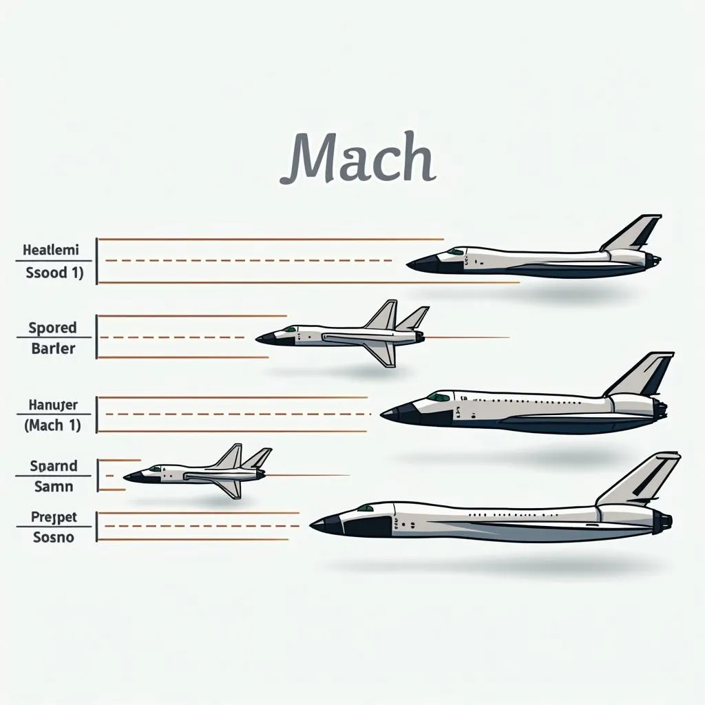 Visualization of Mach Speed Levels