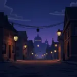 Mafia Town at twilight