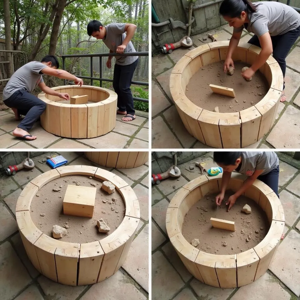 Building a Round Sandbox in Hanoi