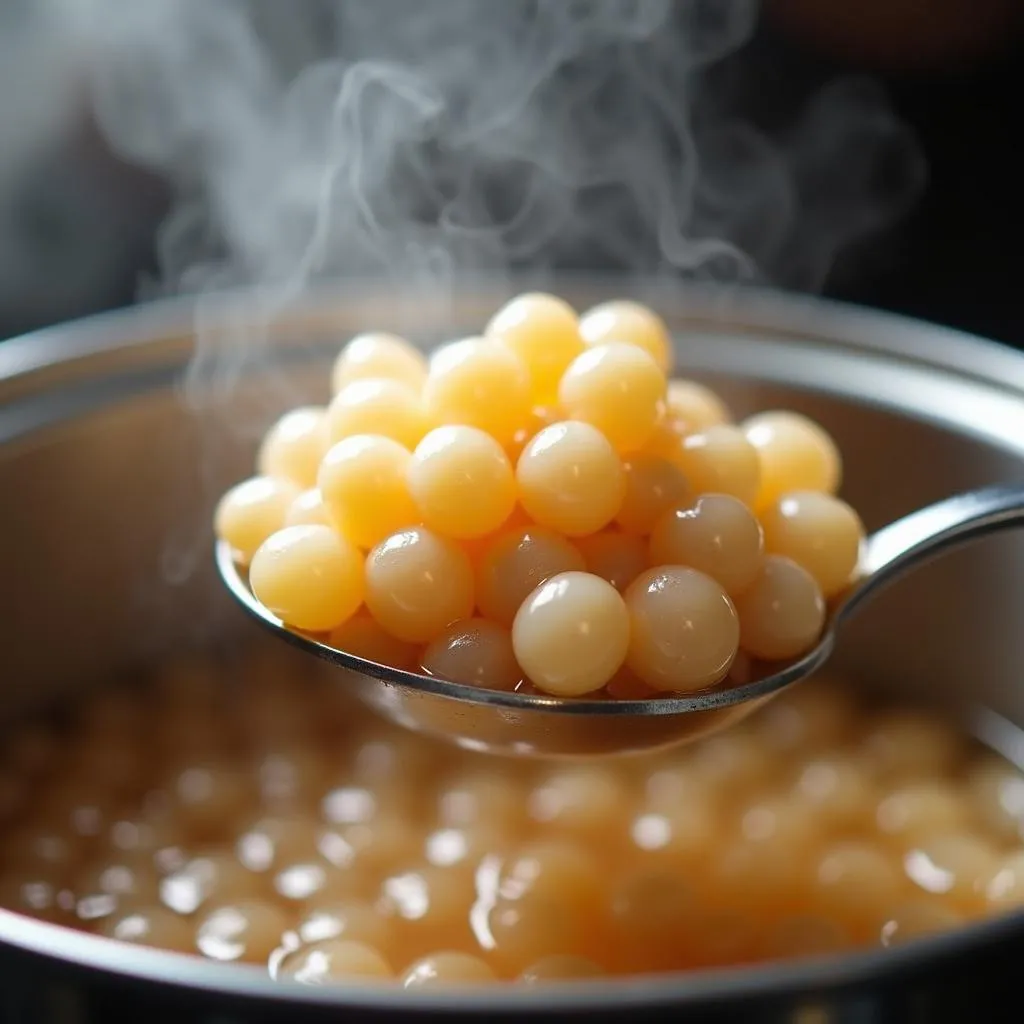 Making Tapioca Pearls for Bubble Tea