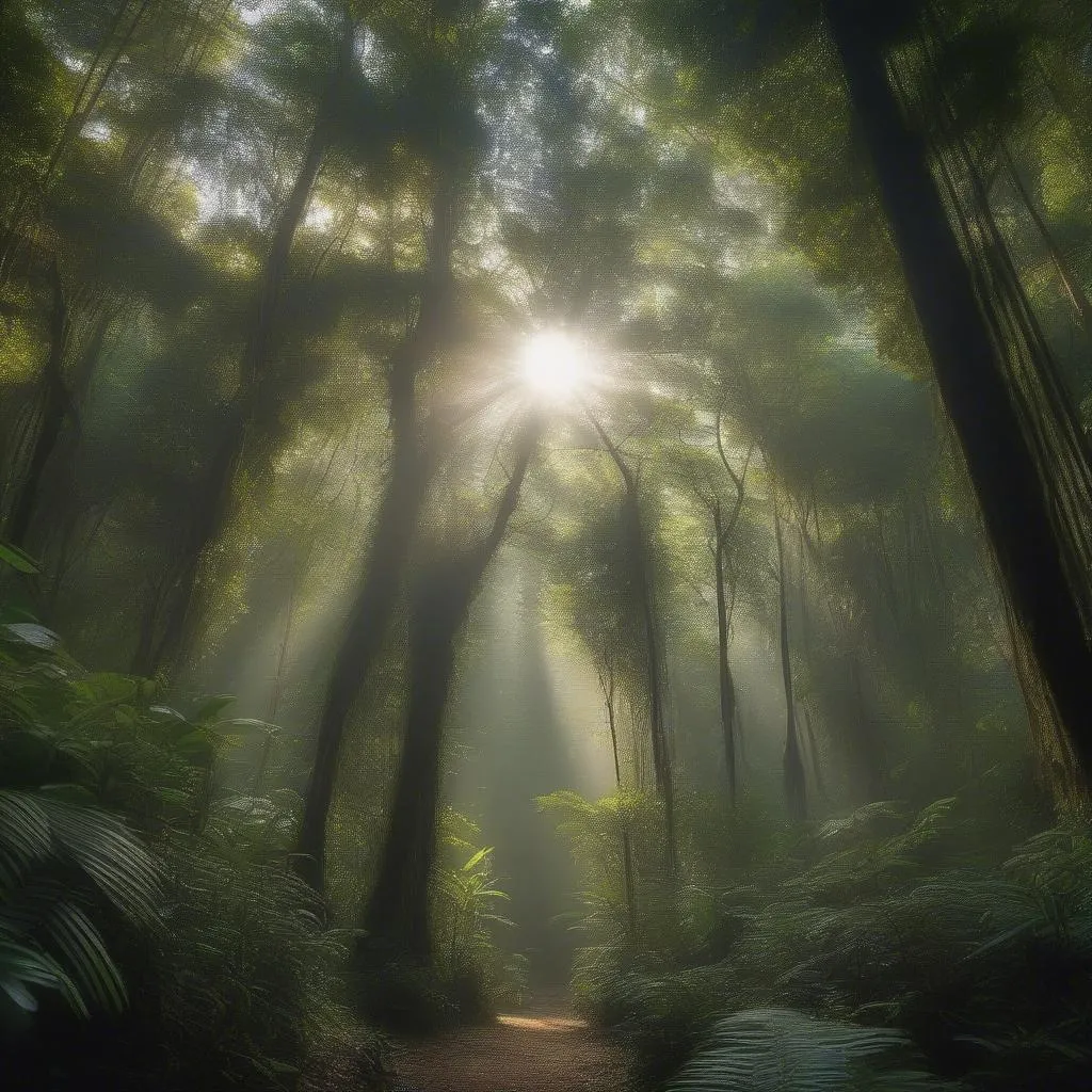 Malaysia Rainforest Landscape