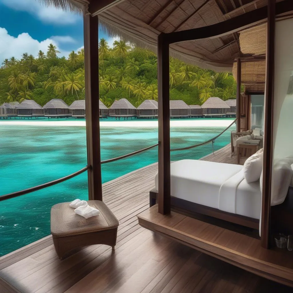 overwater bungalow maldives