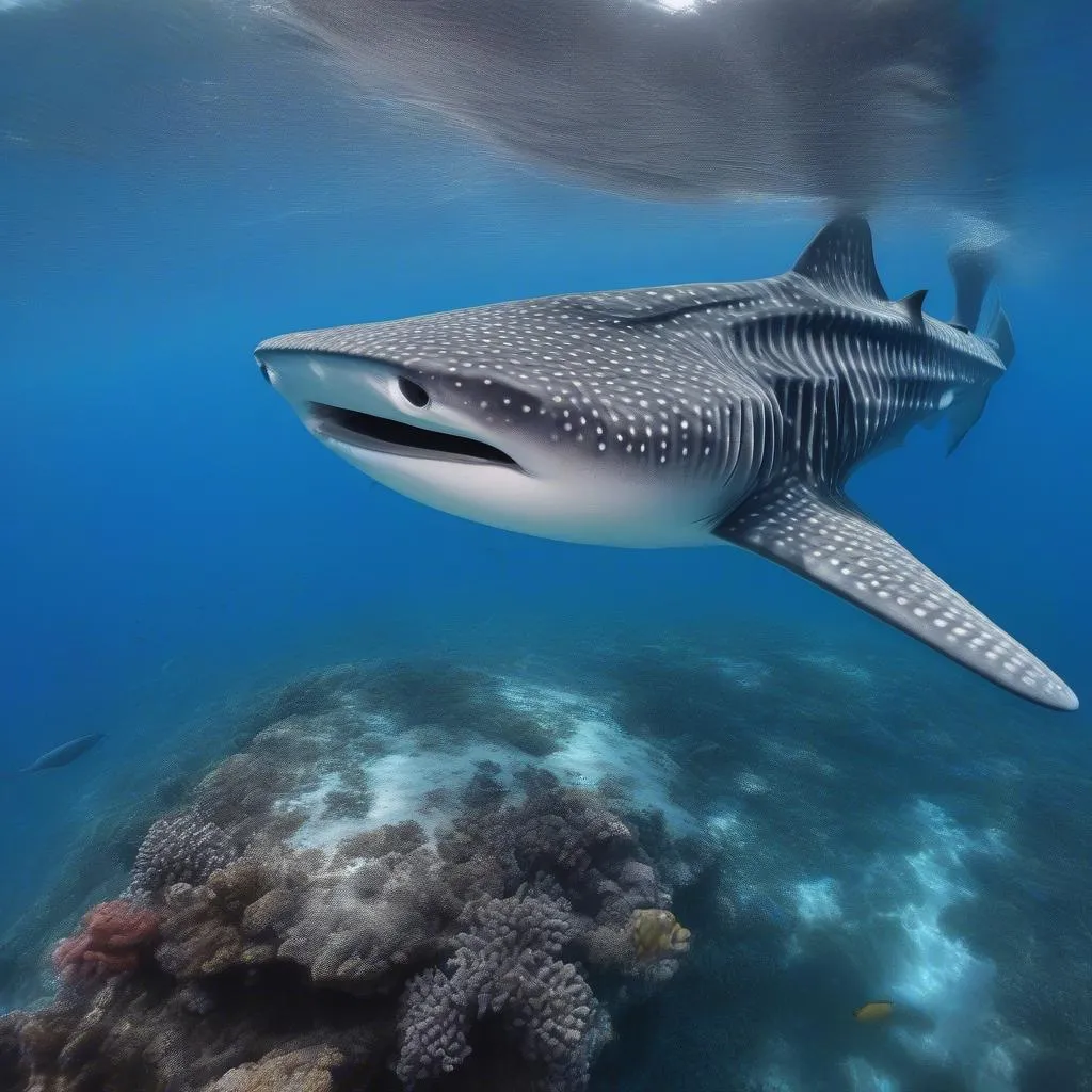 Whale shark in Maldives