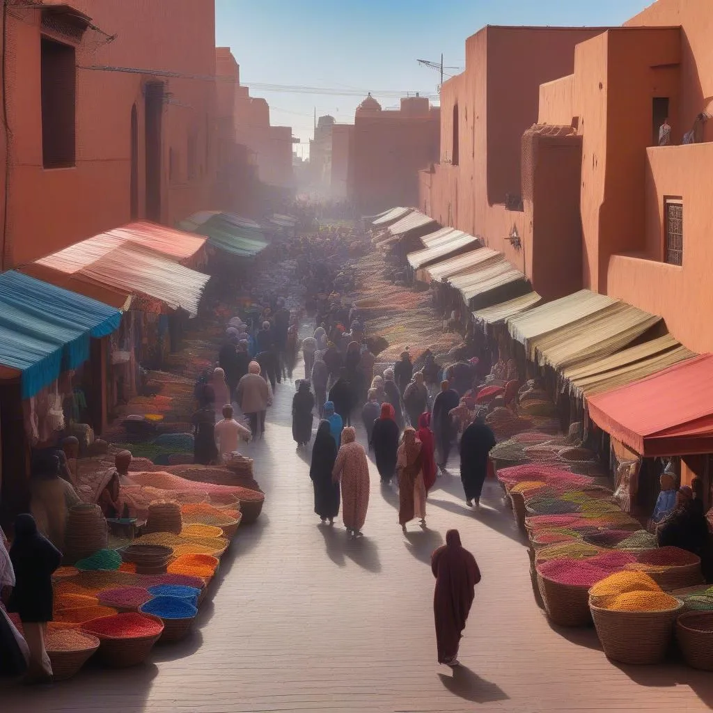 Marrakech Market Walking