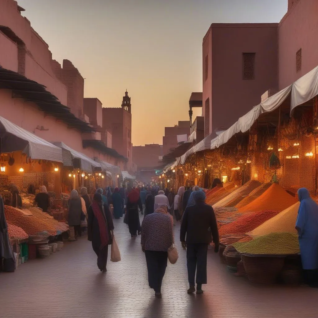 Vibrant Market in Marrakech