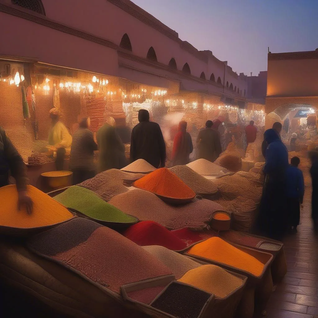 Vibrant Market in Marrakech