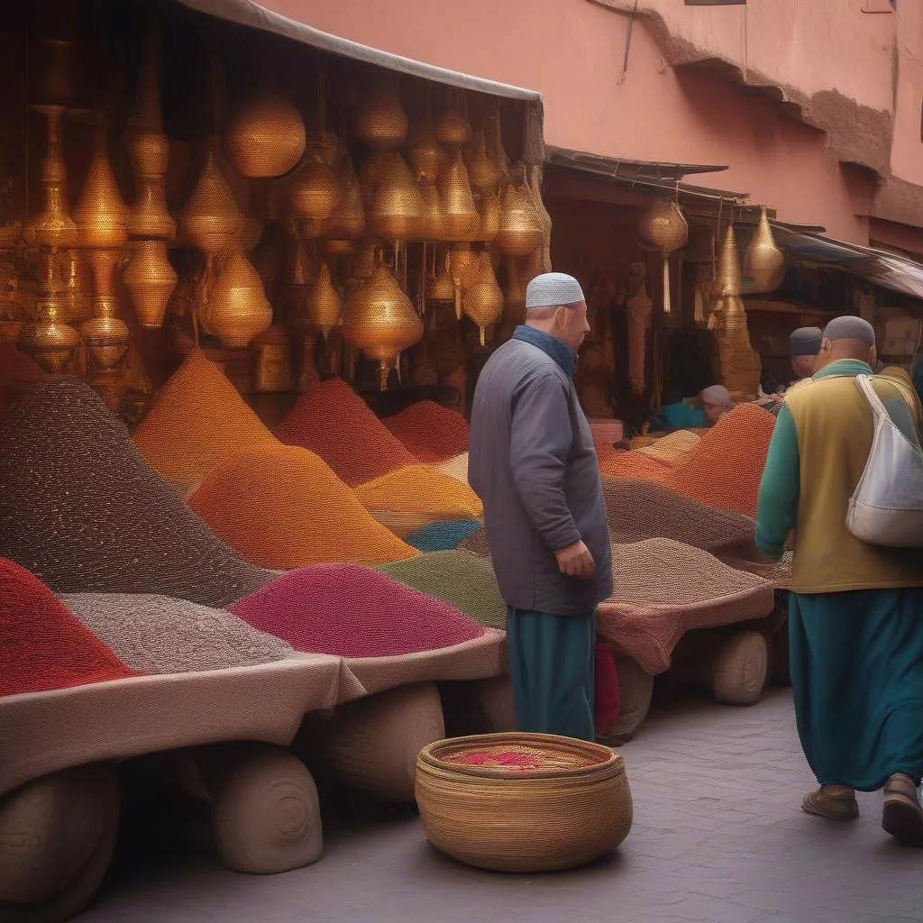 Vibrant Marrakech Market