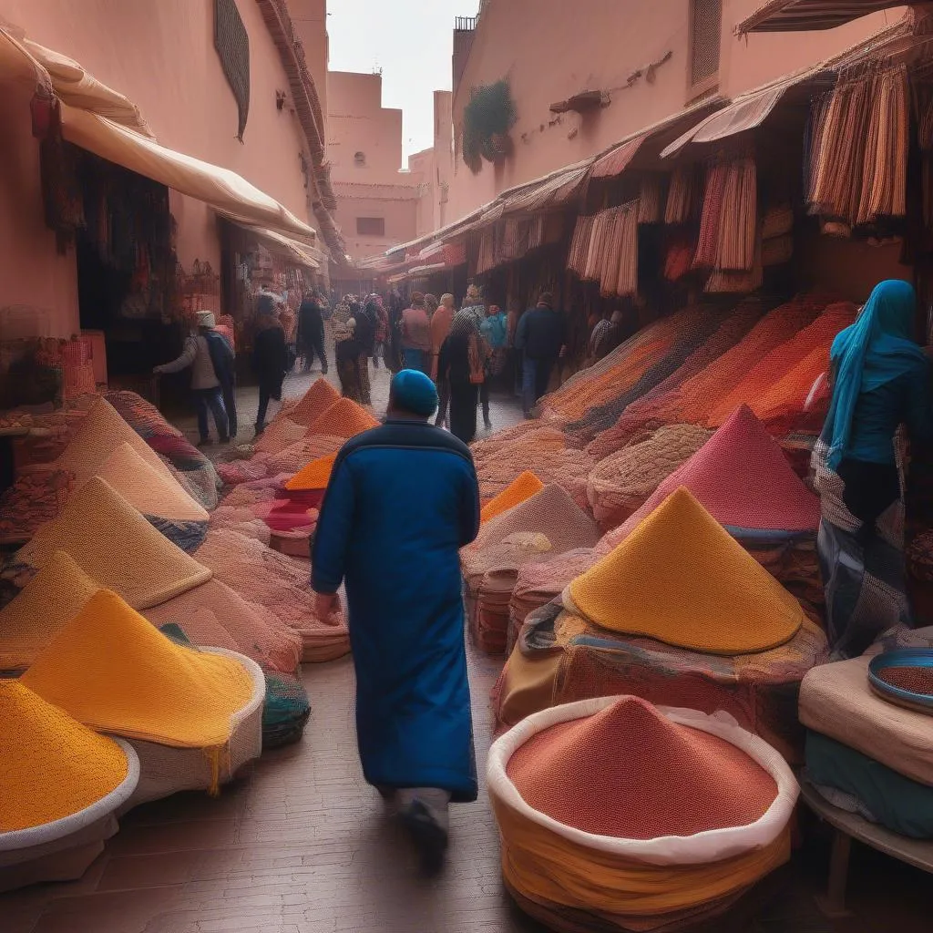 Marrakech Market Scene