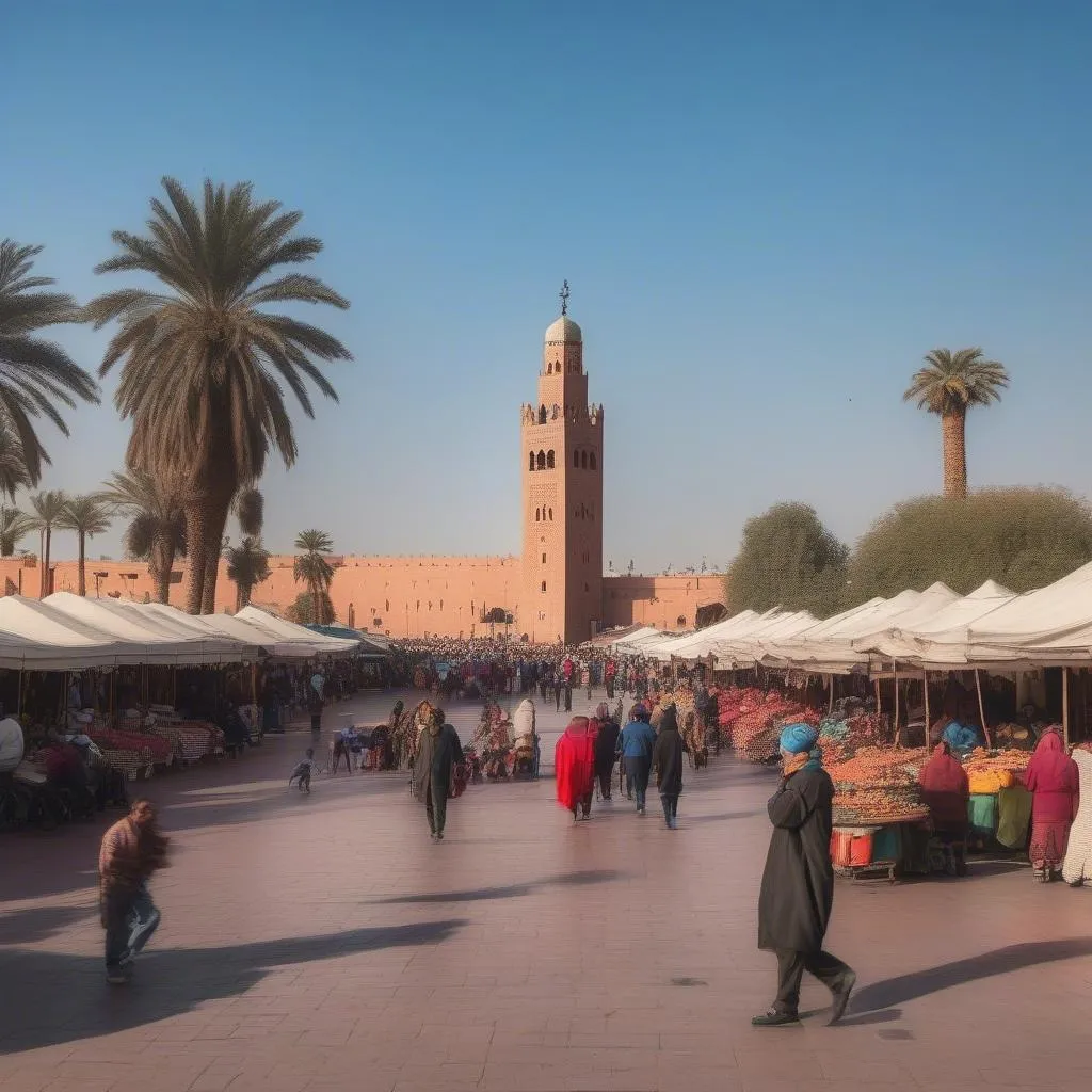 Marrakech Square Bustling