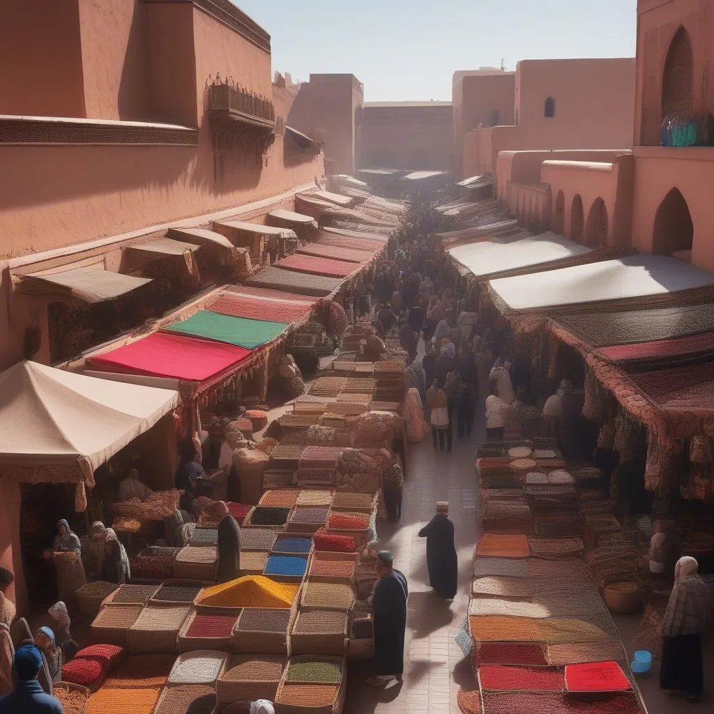 Vibrant Marrakech Souk