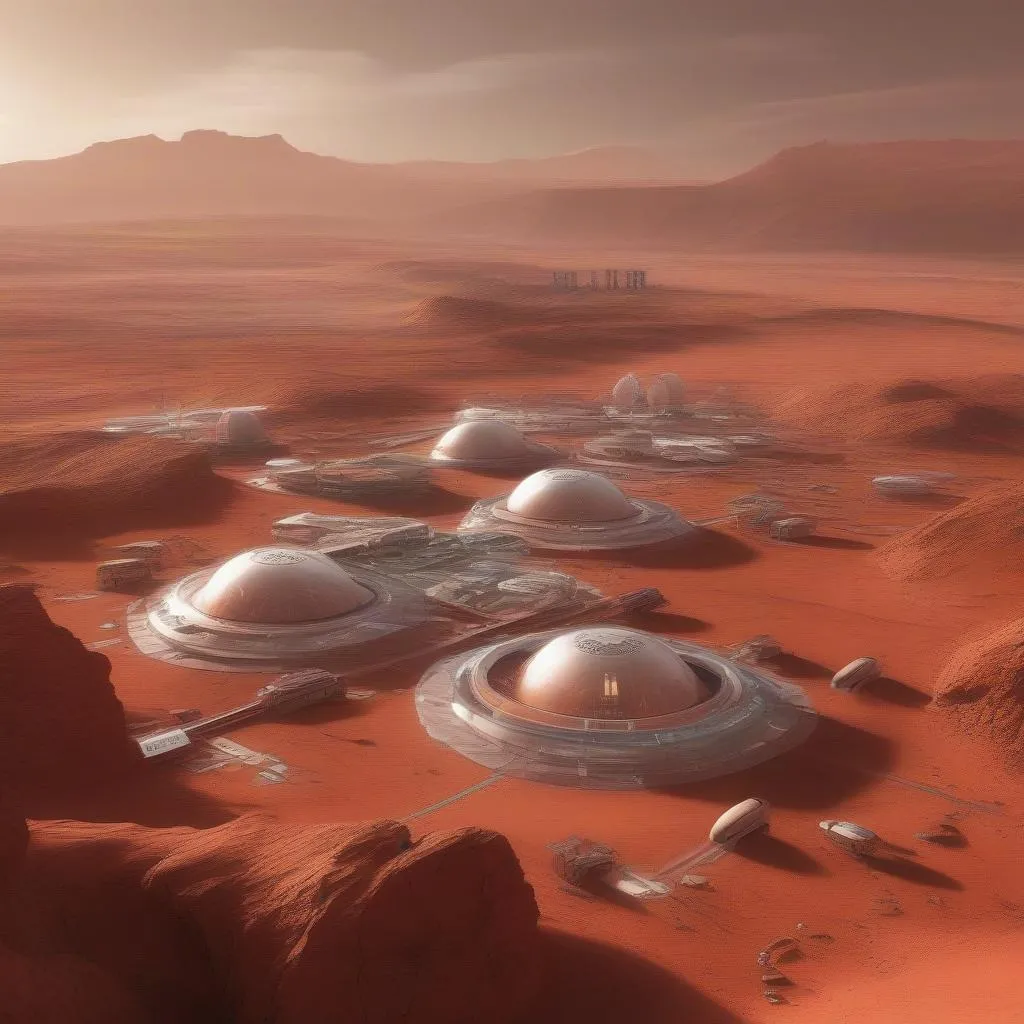 Future Martian Colony