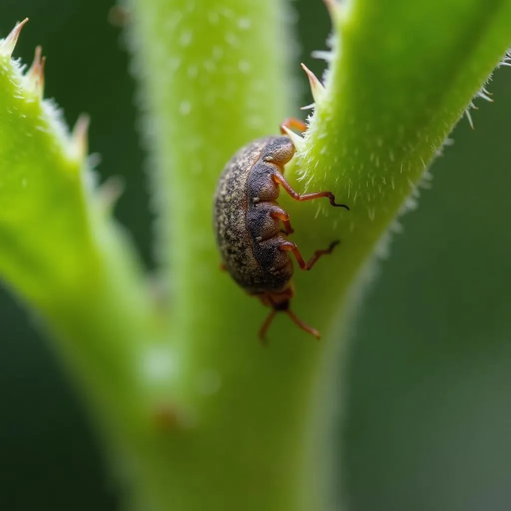 Mealybug on a houseplant