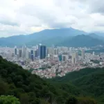 Modern cityscape of Medellin, Colombia