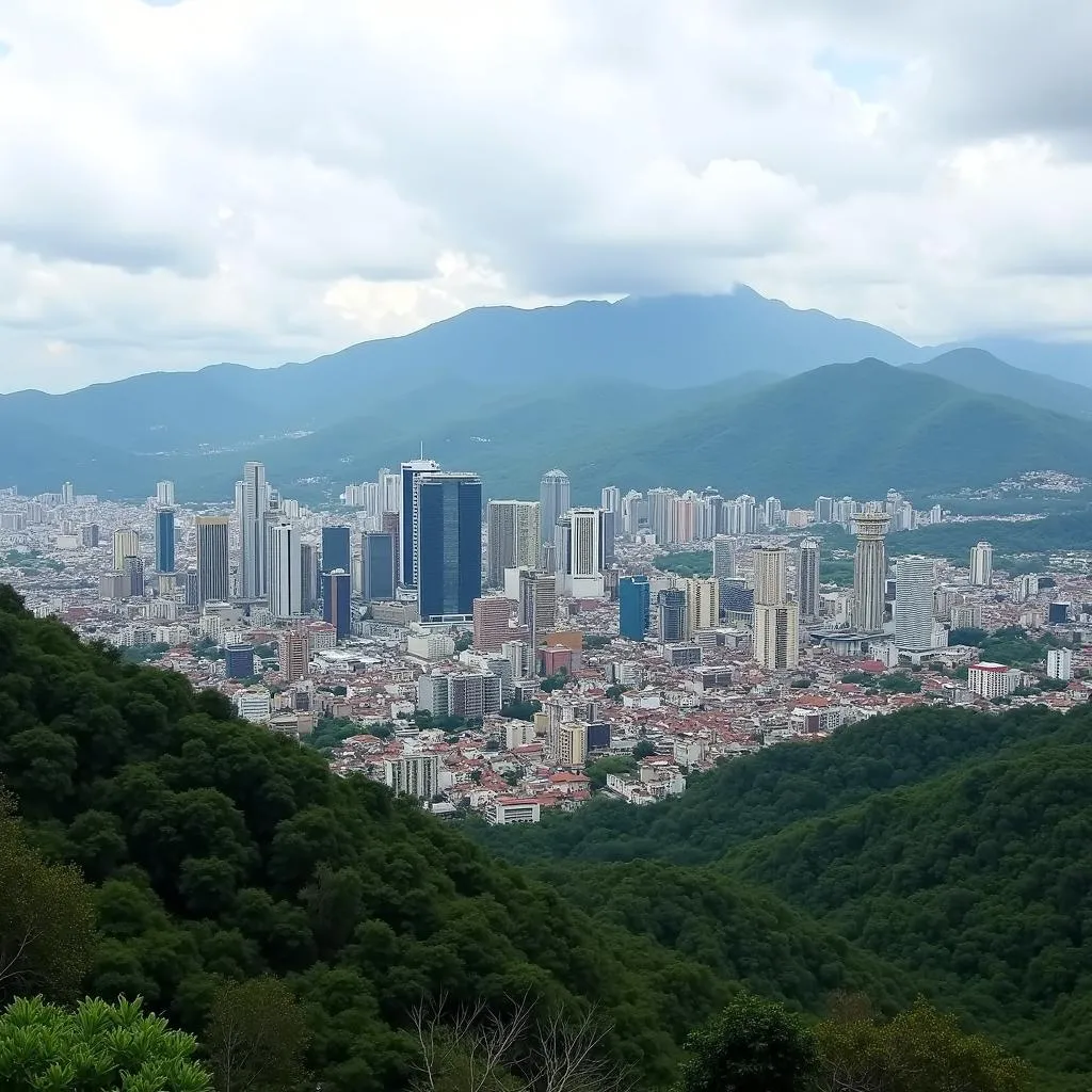 Modern cityscape of Medellin, Colombia