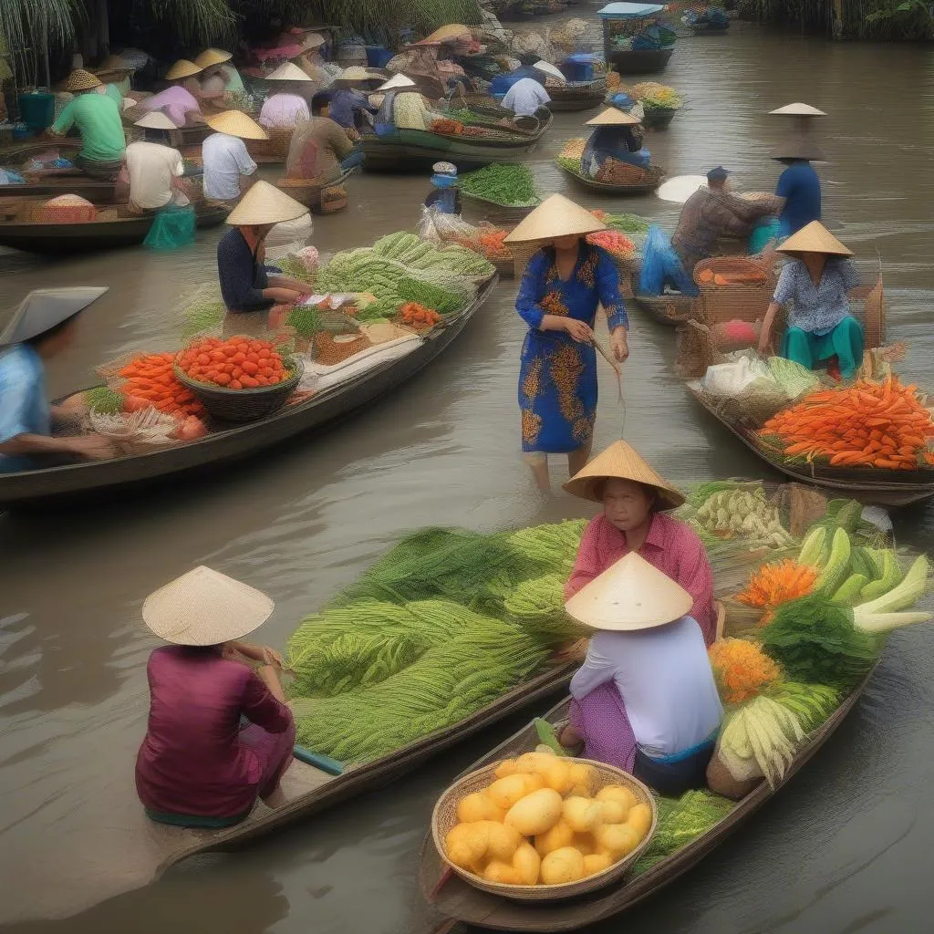 Mekong Delta Floating Market