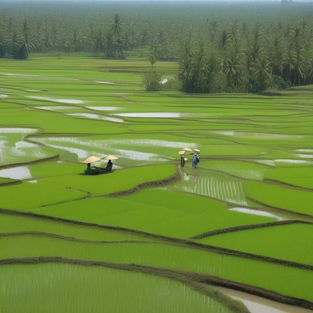 rice paddies can tho