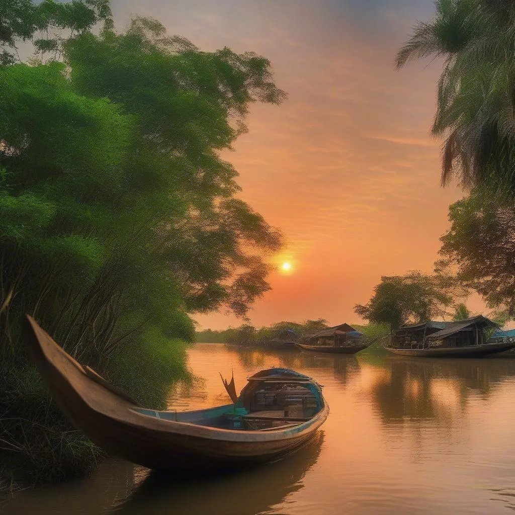 Mekong Delta Sunset