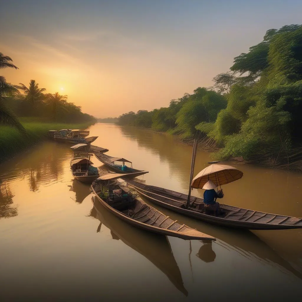 Mekong River Sunset