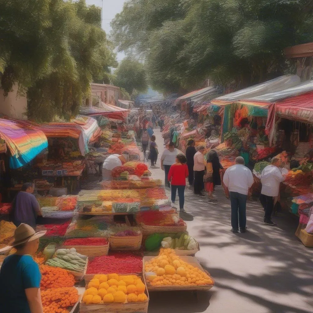 Colorful Mexican Market