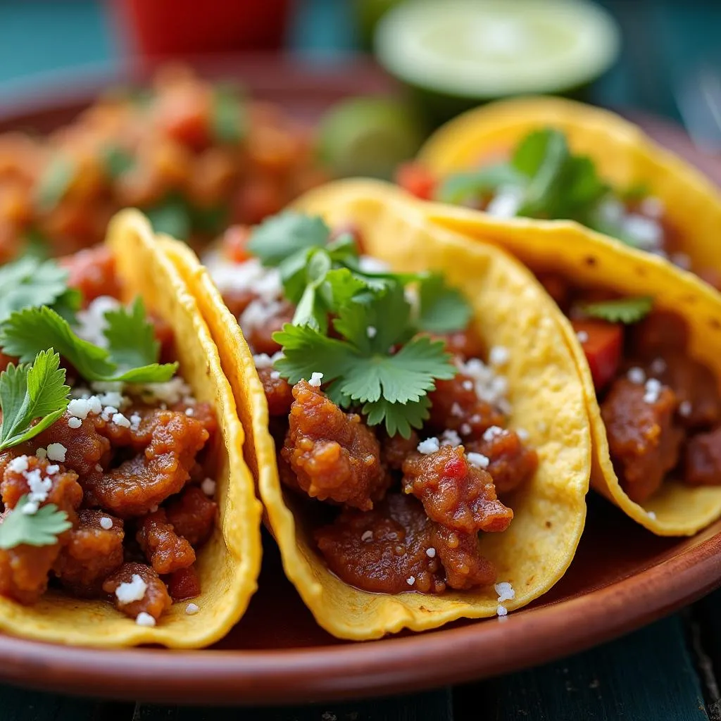 Delicious Mexican street tacos.