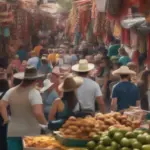 Tourists enjoying safe travels in Mexico