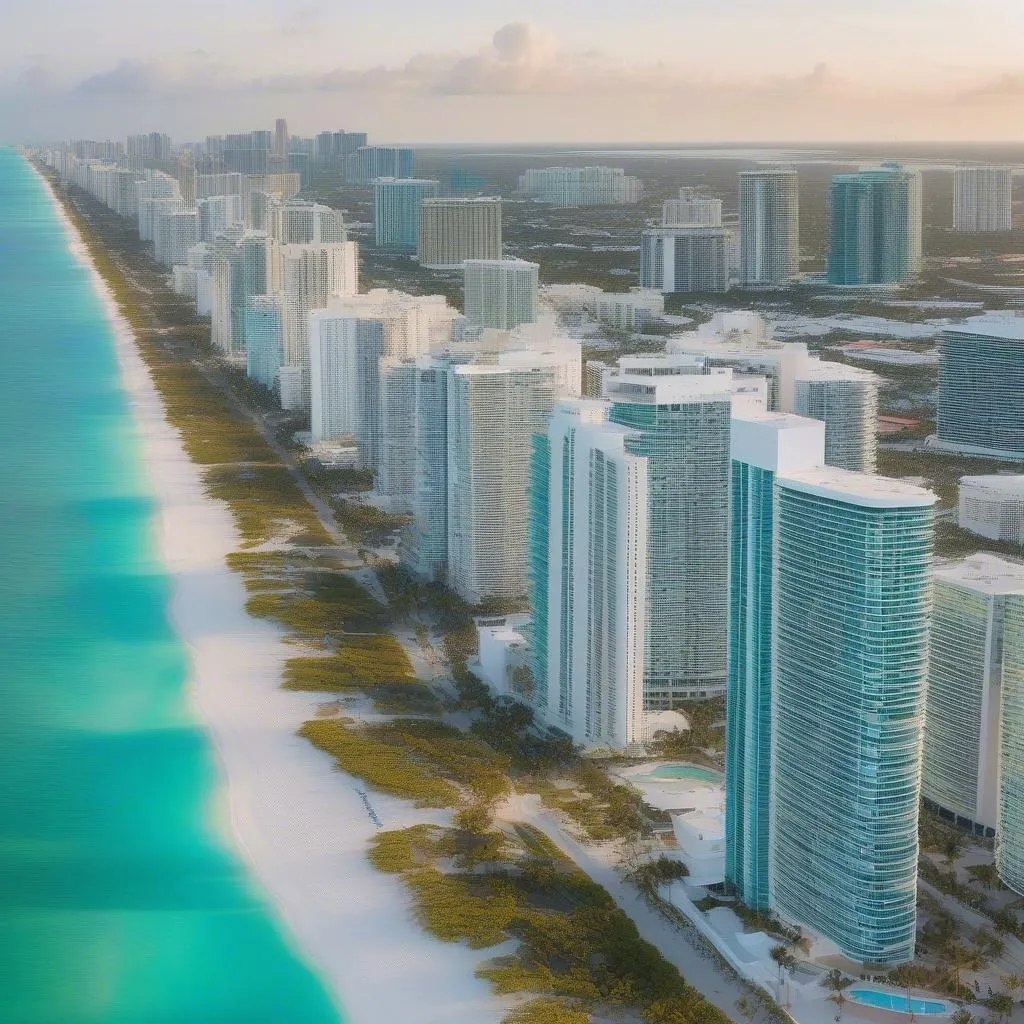 Miami Beach Aerial View