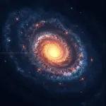 Milky Way Galaxy with Sun's Orbit