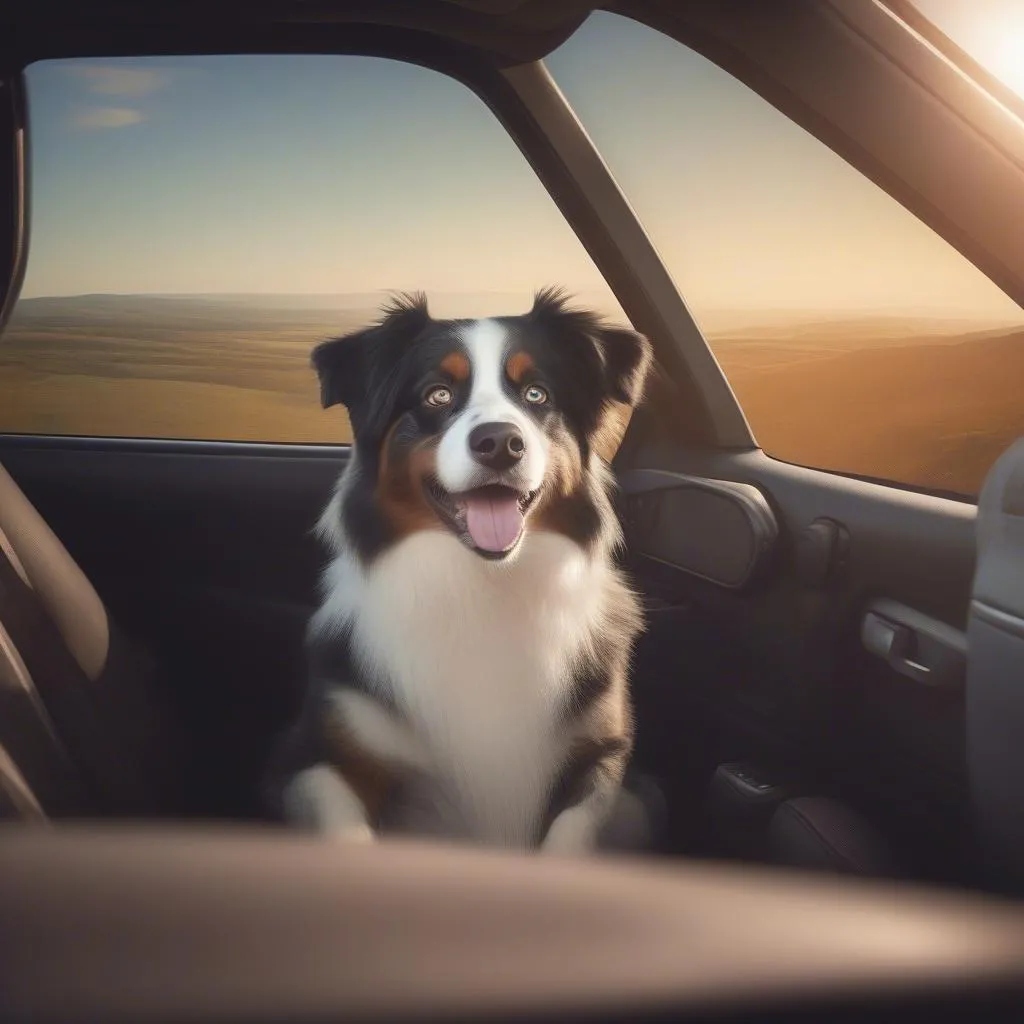 Mini Aussie on a Road Trip