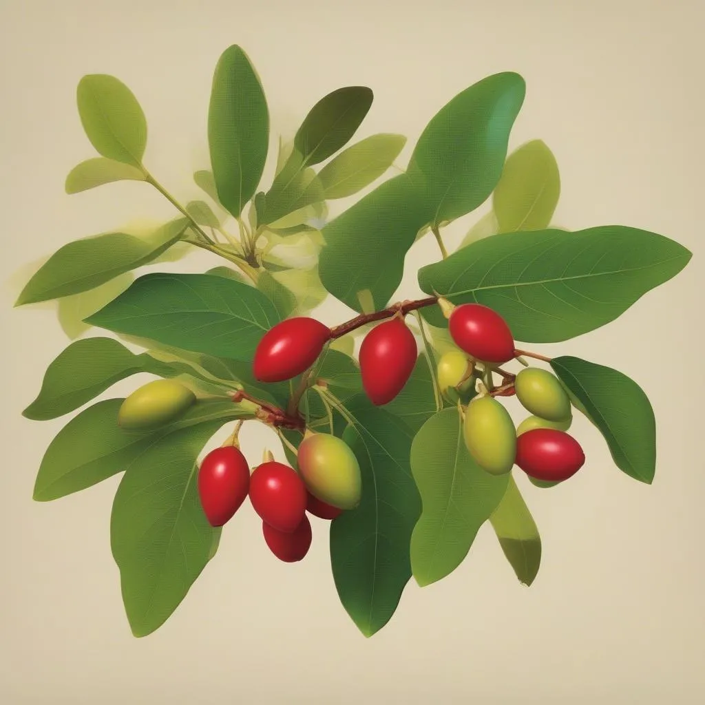 Miracle Fruit Plant with Berries