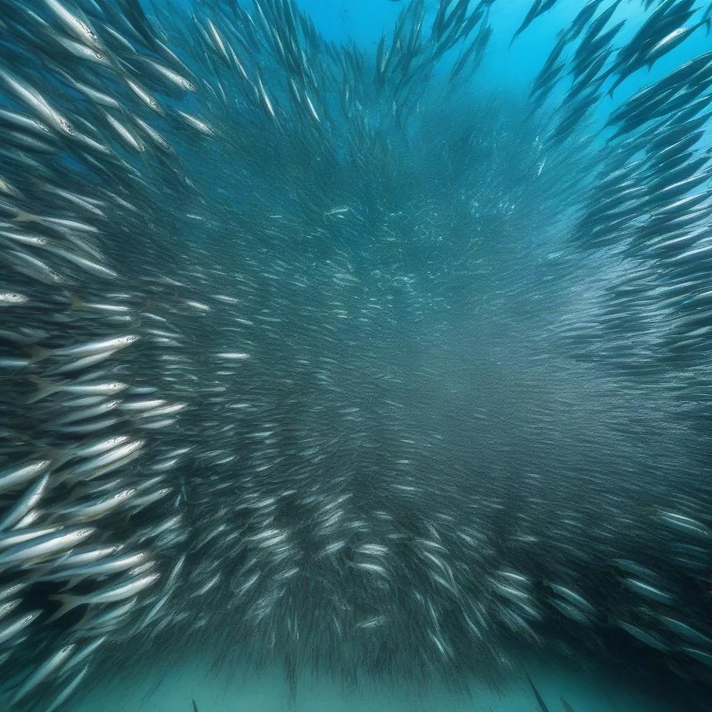 Sardine run in Moalboal, Cebu