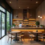 Modern Vietnamese Cafe with Traditional Influences