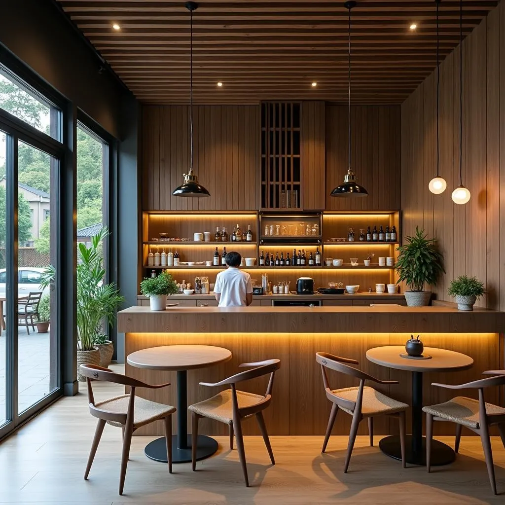 Modern Vietnamese Cafe with Traditional Influences