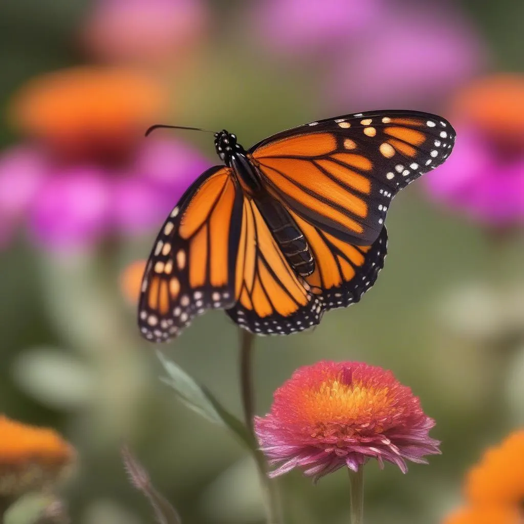 Monarch Butterfly on a Flower