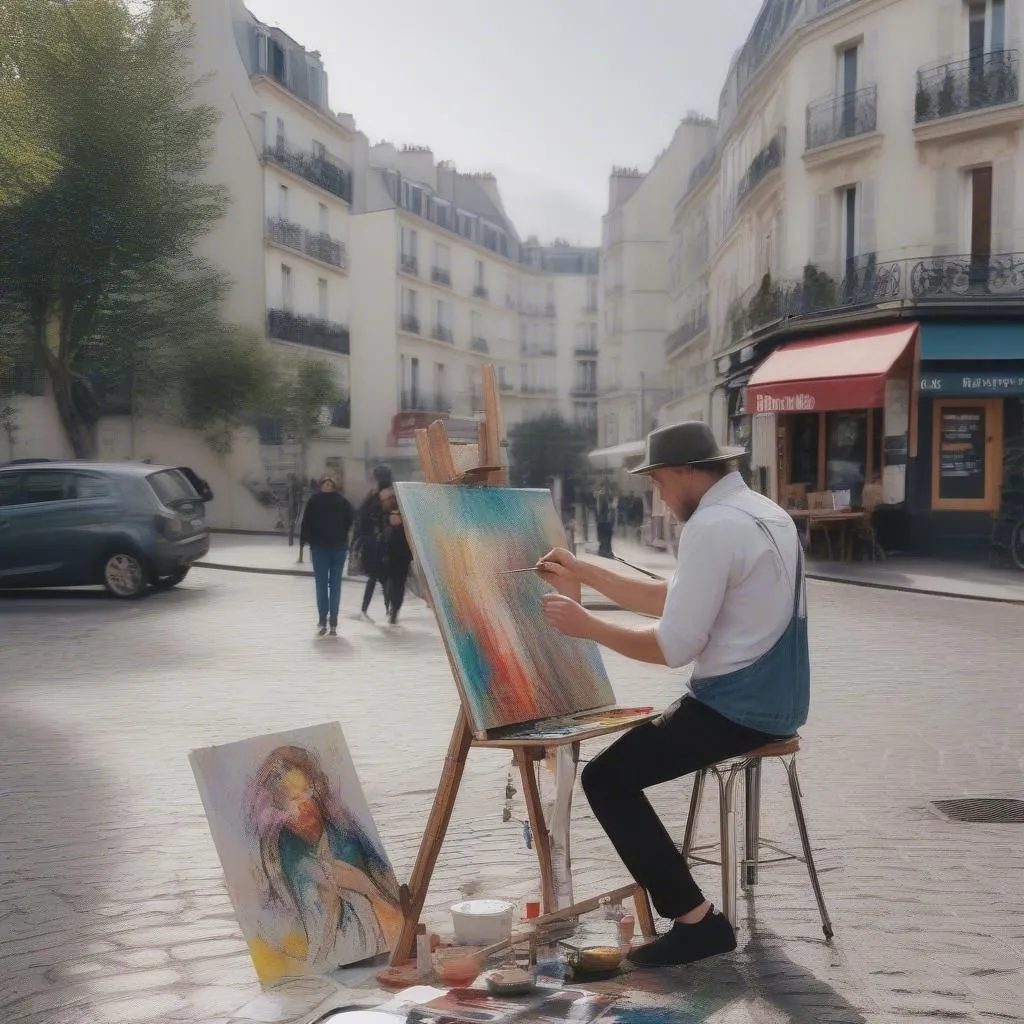 Montmartre Artist Painting