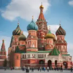 St Basil's Cathedral in Red Square, Moscow