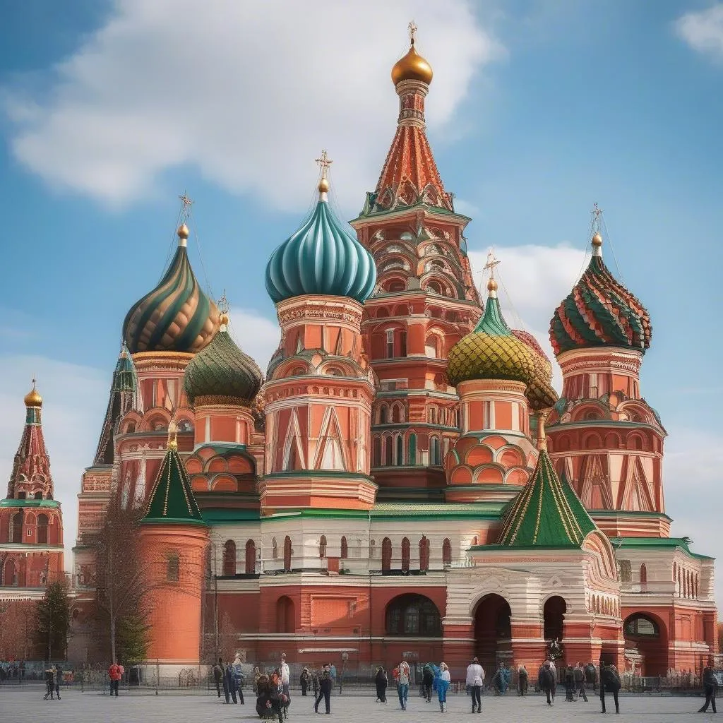 St Basil's Cathedral in Red Square, Moscow