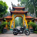 Motorbike rental in Da Lat: Exploring Linh Phuoc Pagoda