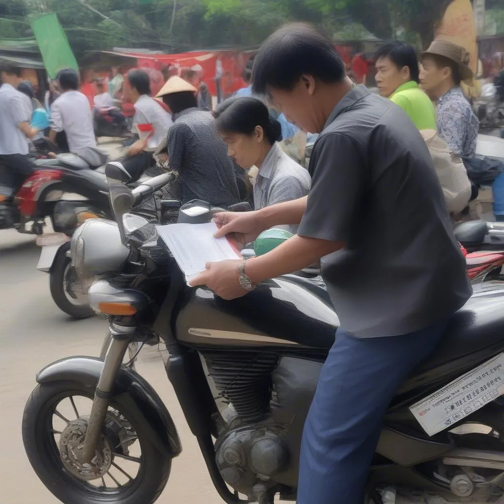 Motorcycle license application process